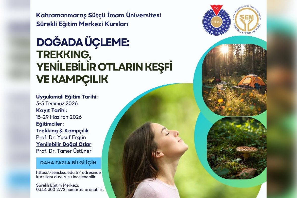 DOĞADA ÜÇLEME: TREKKING, YENİLEBİLİR OTLARIN KEŞFİ VE KAMPÇILIK EĞİTİMİ