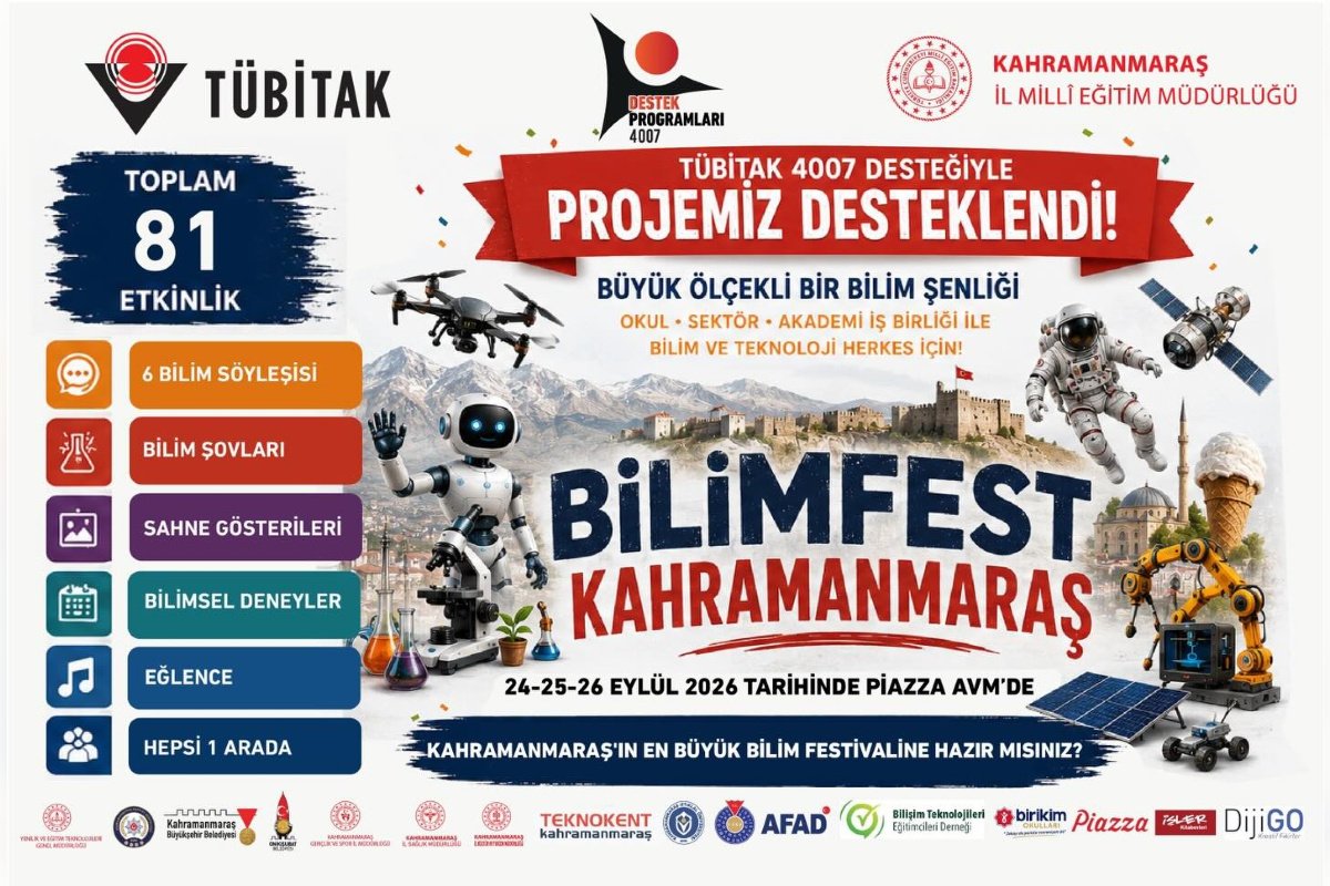 BİLİMFEST Kahramanmaraş’ta